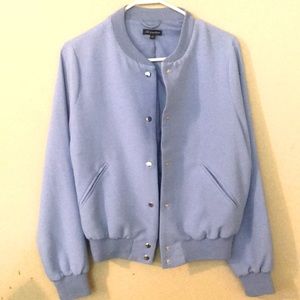 Light Blue Bomber Jacket